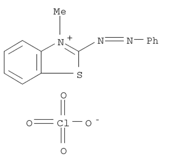 Molecular Structure of 16600-04-7 (3-Methyl-2-(phenylazo)benzothiazoliumperchlorate)